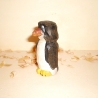 Pinguin, hand geschnitzt und bemalt