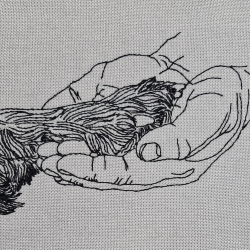 leg deine Pfote in meine Hand - Motiv 3 - 10x10