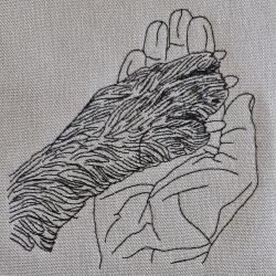 leg deine Pfote in meine Hand - Motiv 4 - 14x14 