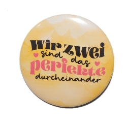 Liebesspruch Magnet 50 mm Liebe Freundschaft