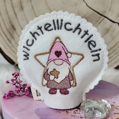 Stickdateien Wichtelliebe inkl. ITH-Anhänger & Teelichthüllen