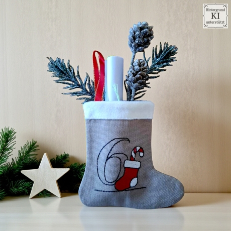 0042 –  Stickdateien Adventskalenderzahlen mit und ohne ITH