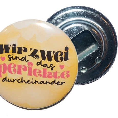 Liebesspruch Flaschenöffner 59 mm Metall Liebe
