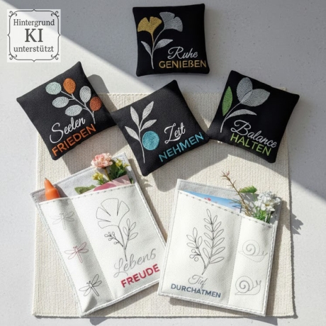 0050 – Stickdateien Lebensfreude – ab 10x10 cm 