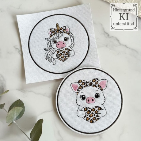 0055 – Stickdateien Leo Tiere  inkl. ITH Anhänger