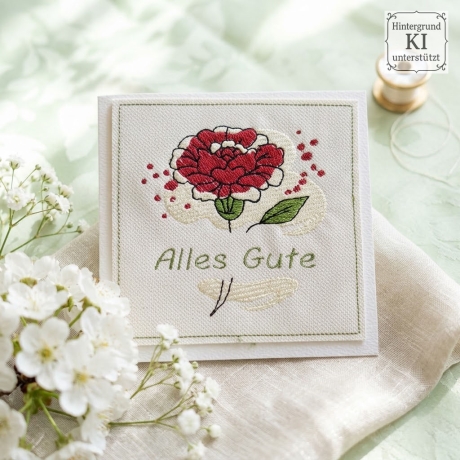 0056- Stickdateien Jahresblumen inkl. ITH