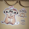 Kawaii Sticker – Valentinstag Erdmännchen - Paar