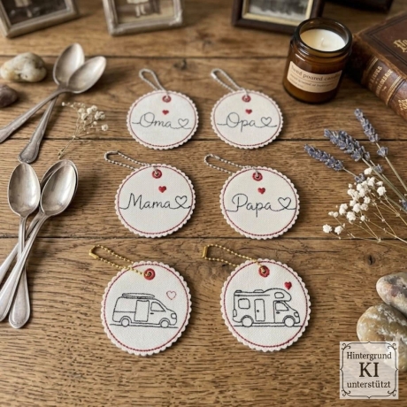 0062 Stickdateien ITH Schlüsselanhänger – 29 Motiv – 108 Dateien