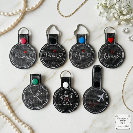 0062 Stickdateien ITH Schlüsselanhänger – 29 Motiv – 108 Dateien