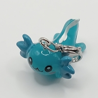 niedlicher Axolotl blau Clip Anhänger Bettelarmband Kinder