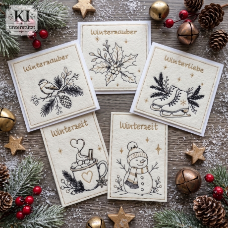 0073– Stickdateien Set elegantWinter– ab 10x10 cm