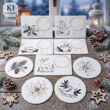 0073– Stickdateien Set elegantWinter– ab 10x10 cm
