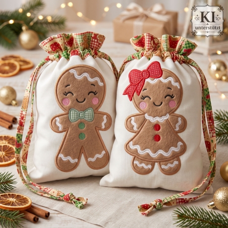 0078 – Stickdateien Lebkuchen inkl. ITH, Applis und Doodle Applis