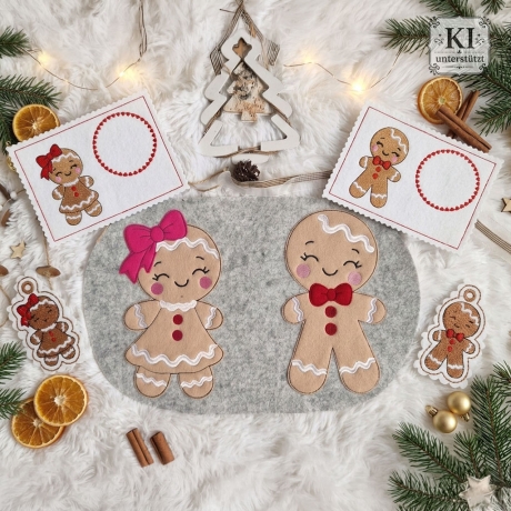 0078 – Stickdateien Lebkuchen inkl. ITH, Applis und Doodle Applis
