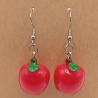 Äpfel rot Ohrhänger Ohrringe Modeschmuck