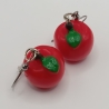 Äpfel rot Ohrhänger Ohrringe Modeschmuck
