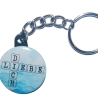 Liebesspruch Schlüsselanhänger 25 mm Kette