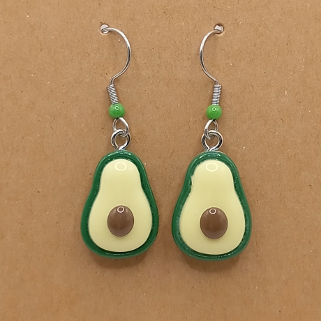 witzige Avocado Ohrhänger Ohrringe Modeschmuck
