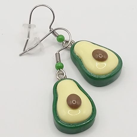 witzige Avocado Ohrhänger Ohrringe Modeschmuck