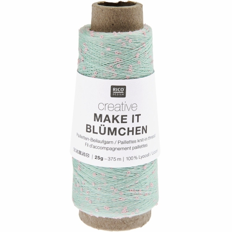 Rico Creative Make it Blümchen, 25g, Beilaufgarn, Effektgarn