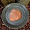 Keramik - Duftmuschel-Teller; 2-tlg.