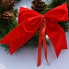 5 x rote Weihnachtsschleifen, Dekoschleife Aussen und Innen