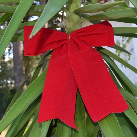 4x rote Schleife Advent,Jubiläum,Motorradgeschenk,Ganzjährig