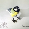 Kohlmeise, gefilzt