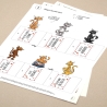 Jogurette Adventskalender Katzen, Bastelbögen zum Ausdrucken