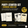 Kindergeburtstag Bundle Schwarz/Gold: Party-Set + Starter-Set