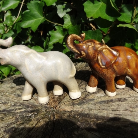 Keramik - Elefantenpaar