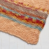 Asymmetrisches Dreiecktuch Apricot handgestrickt ca 85 x 200 cm