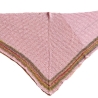 Rosa Dreiecktuch in flachen Rippen handgestrickt ca 80 x 200 cm