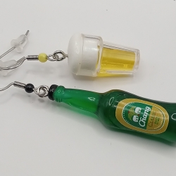 lustige Bierglas und Bierflasche Party Ohrhänger Modeschmuck lustige Bierglas und Bierflasche Party Ohrhänger Modeschmuck