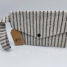 kleine Clutch/Wristlet aus Baumwolle