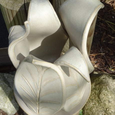 Keramik - Vasenskulptur; 3-tlg.