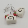 Biskuitrolle Kuchen Ohrhänger Ohrringe Modeschmuck