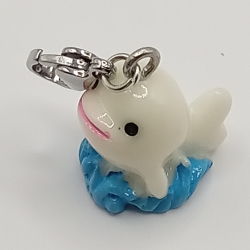 niedlicher Delphin Clip Anhänger Bettelarmband Kinder
