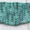 Handgestrickter Knotenschal Petrol Strukturmuster ca 11 x 105 cm