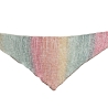 Dreieckstuch Regenbogen Verlauf handgestrickt ca 40 x 160 cm