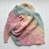Dreieckstuch Regenbogen Verlauf handgestrickt ca 40 x 160 cm