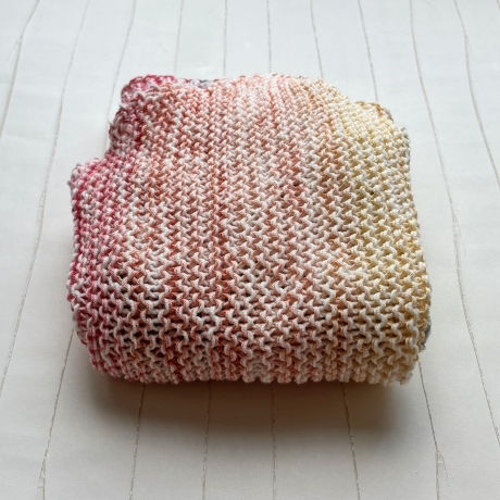 Dreieckstuch Regenbogen Verlauf handgestrickt ca 40 x 160 cm
