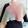 Dreieckstuch Regenbogen Verlauf handgestrickt ca 40 x 160 cm