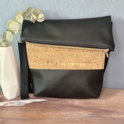Tasche FoldOver mit Kork, Umhängetasche, Korktasche