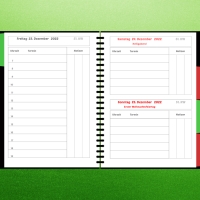 Tageskalender für Notizbücher A5 von HolzJondel