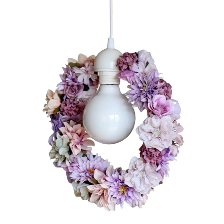 Romantische Blüten Lampe f. Wohnzimmer Schlafzimmer Mädchenzimmer
