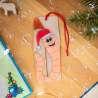 Weihnachtliche Lesezeichen-Vorlagen: 4 Motive für Schrumpffolie