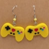 Controller gelb Gamer Zocker Ohrhänger Ohrringe Modeschmuck