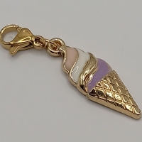 Eiscreme Waffel Clip Anhänger Bettelarmband Kinder