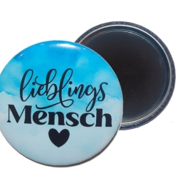 Liebesspruch Taschenspiegel 59 mm Metall Liebe 